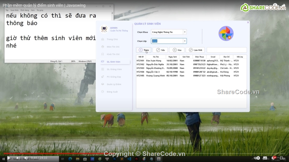 java,java swing,quản lý sinh viên java,quản lý điểm java,quản lý điểm sinh viên java swing,quản lý điểm sinh viên
