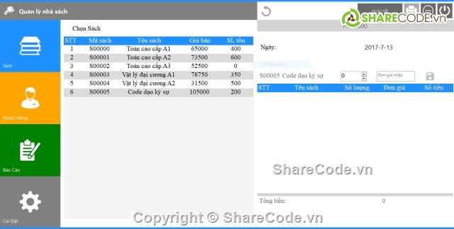 quản lý nhà sách,code quản lý nhà sách,đồ án quản lý,quản lý thư viện,quản lý cửa hàng sách,C#