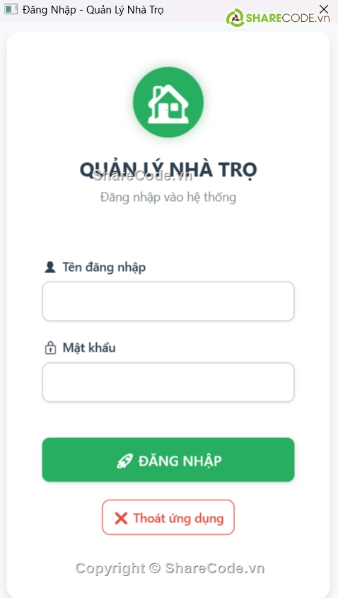 Sharecode,wpf,visual c#,lập trình c#,#PhanMemQuanLy,Phần mềm quản lý nhà trọ