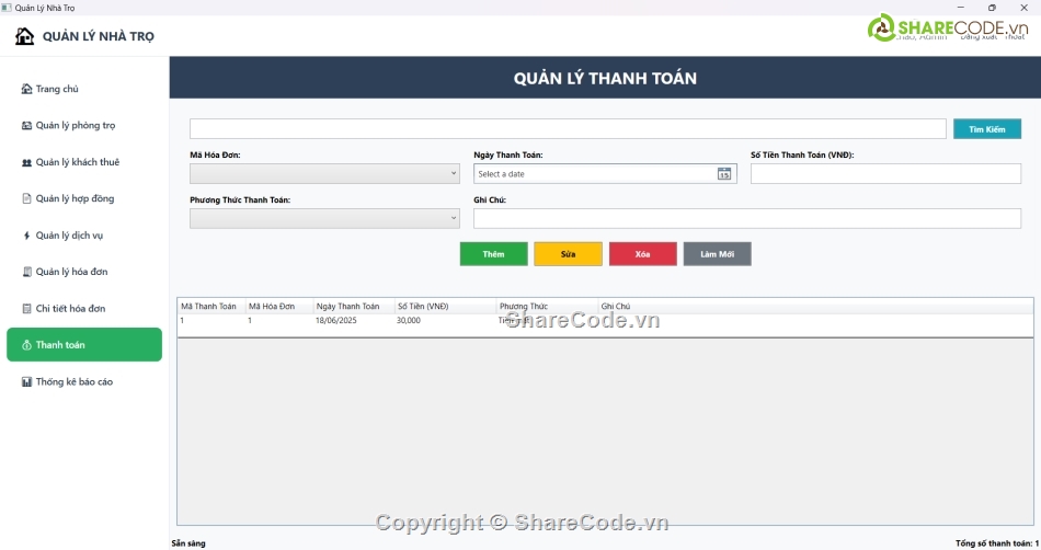 Sharecode,wpf,visual c#,lập trình c#,#PhanMemQuanLy,Phần mềm quản lý nhà trọ