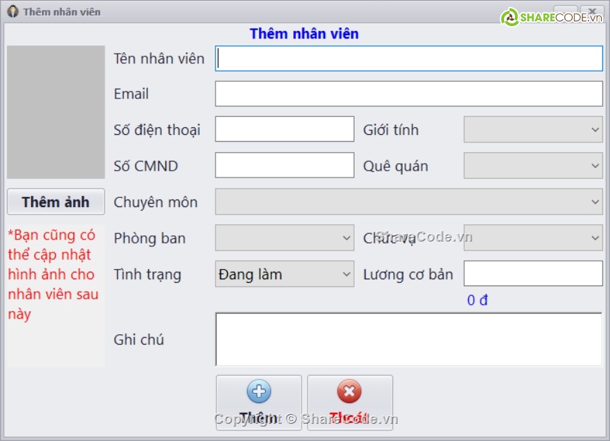 quan ly nhan su,quản lý nhân sự,nhân viên C#,quan ly nhan vien C#