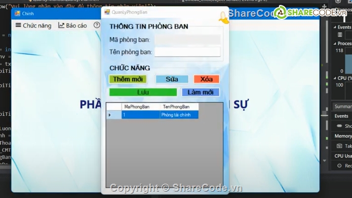 phần mền quản lý,quản lý nhân sự,winform,lập trình c#,báo cáo đồ án