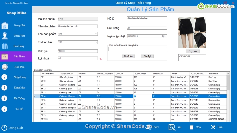 C#,SQL,quản lý,phần mềm,shop thời trang,phần mềm quản lý