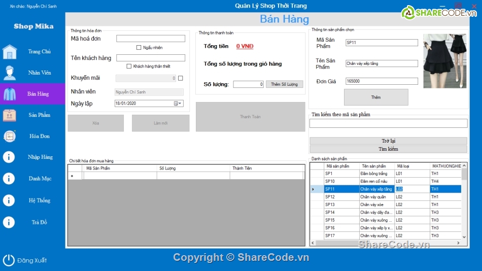 C#,SQL,quản lý,phần mềm,shop thời trang,phần mềm quản lý