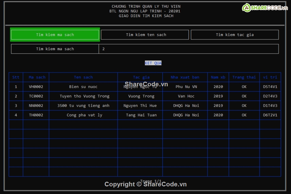 Code phần mềm quản lý,phân mềm quản lý thư viện,lập trình c/c++,quản lý thư viện C++,quản lý thư viện,phần mềm quản lý thư viện c++