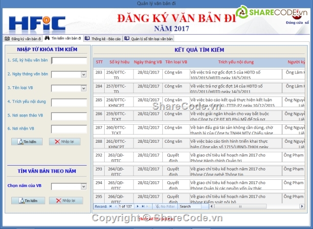 Quản lý văn bản,Quản lý công văn,Quản lý hồ sơ,Access,Đề tài Quản lý bằng Access