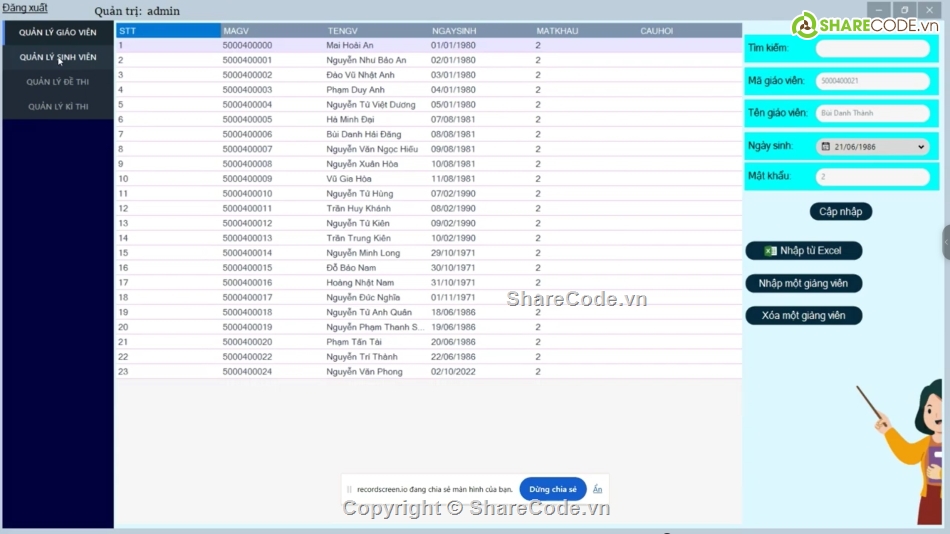 Phần mềm trắc nghiệm,phần mềm thi trắc nghiệm,Code thi trắc nghiệm,đề thi trắc nghiệm,web thi trắc nghiệm,winform c#