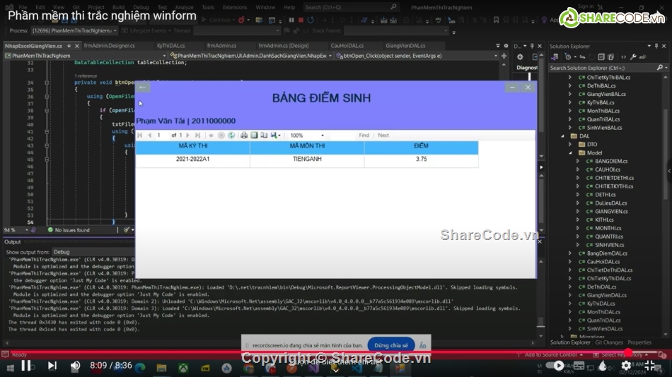 Phần mềm trắc nghiệm,phần mềm thi trắc nghiệm,Code thi trắc nghiệm,đề thi trắc nghiệm,web thi trắc nghiệm,winform c#