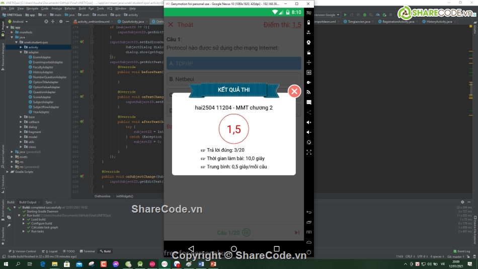 Phần mềm trắc nghiệm,phần mềm thi trắc nghiệm Online,code phần mềm thi trắc nghiệm,Code thi trắc nghiệm