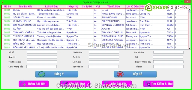 Quản lý Karaoke,karaoke list,java karaoke,quản lý bài hát,chương trình hát karaoke,quản lý list bài hát