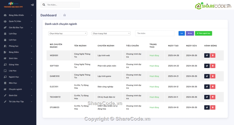 phần mềm quản lý sinh viên,quản lý sinh viên,web quản lý sinh viên,web trường học,quản lý trường học,website quản lý lịch học
