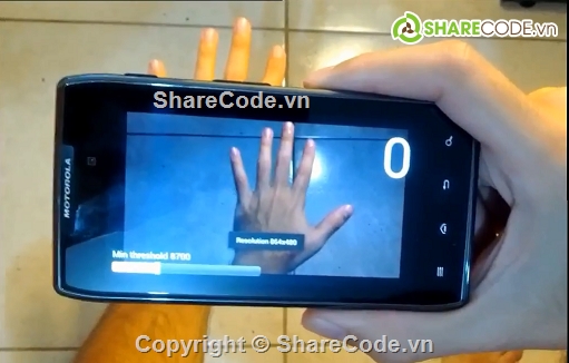 App Android,Android Programming,nhận dạng bàn tay,ứng dụng nhận diện bàn tay,source code nhận diện ngón tay