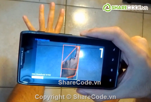 App Android,Android Programming,nhận dạng bàn tay,ứng dụng nhận diện bàn tay,source code nhận diện ngón tay