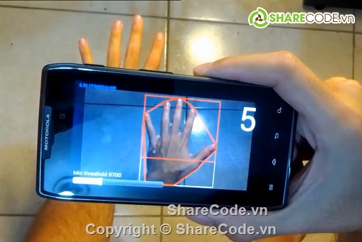 App Android,Android Programming,nhận dạng bàn tay,ứng dụng nhận diện bàn tay,source code nhận diện ngón tay