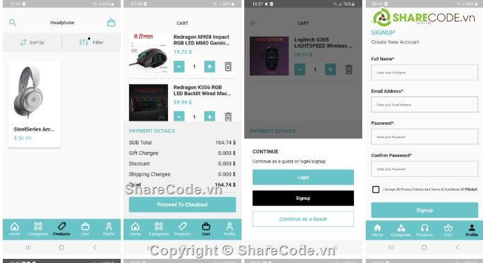 thương mại,điện tử,flutter,code thương mại  điện tử