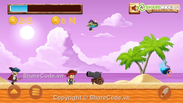 Game,Game Platform,unity,android,Pirate Run Away Endless Run