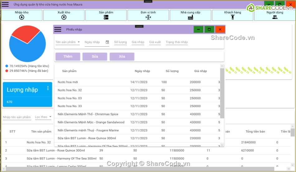 ứng dụng quản lý,code quản lý kho hàng,wpf,mvvm,wpf mvvm