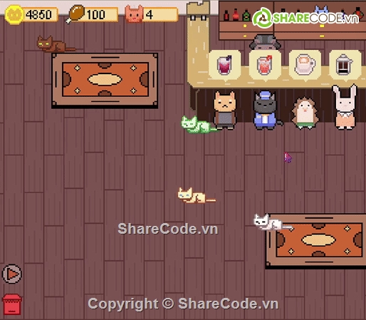 Quán cà phê,cà phê mèo,quản lý cà phê mèo