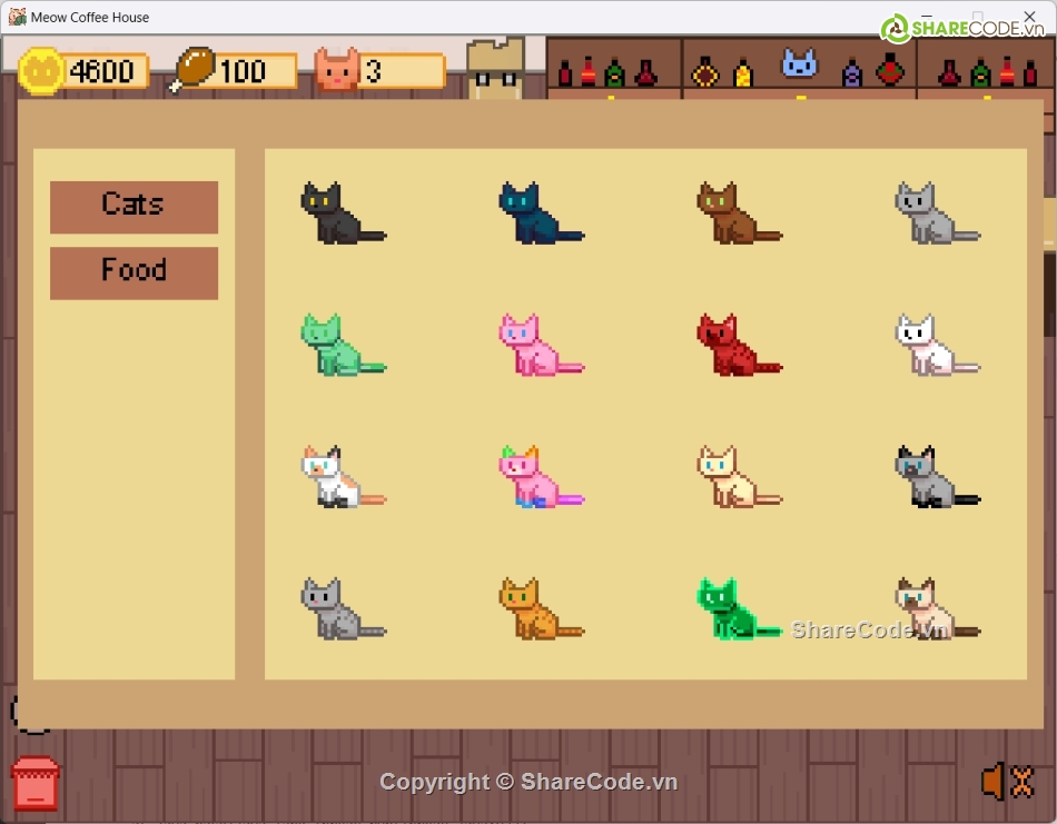 Quán cà phê,cà phê mèo,quản lý cà phê mèo