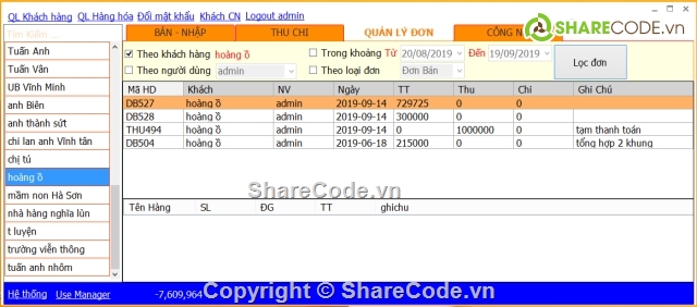 source code quản lý bán hàng c#,sqlite,datareport,Quản lý bán hàng c#