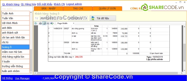 source code quản lý bán hàng c#,sqlite,datareport,Quản lý bán hàng c#