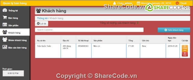 Quản lý bán hàng POS,quản lý bán hàng,bán hàng PHP,code web bán hàng