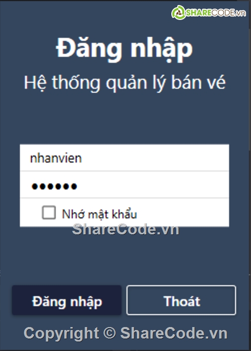 quản lý bán vé,phân tích thiết kế,Quản lý bán vé C#,code đồ án quản lý bán vé