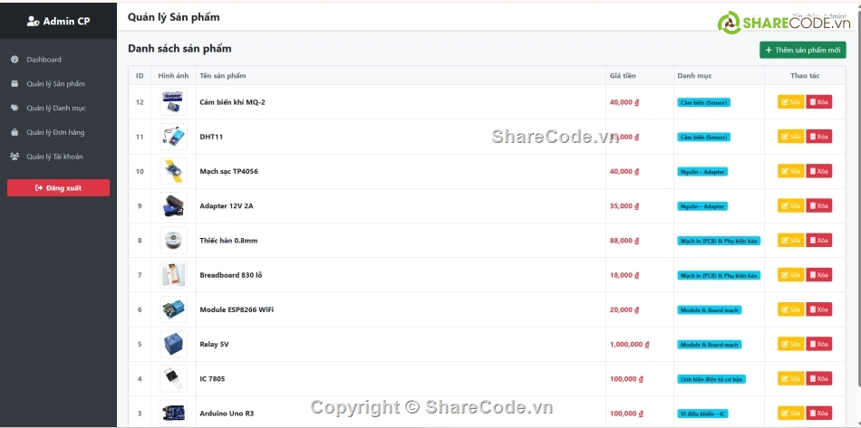 bán hàng điện tử,bán hàng asp.net,bán hàng,linh kiện điện tử