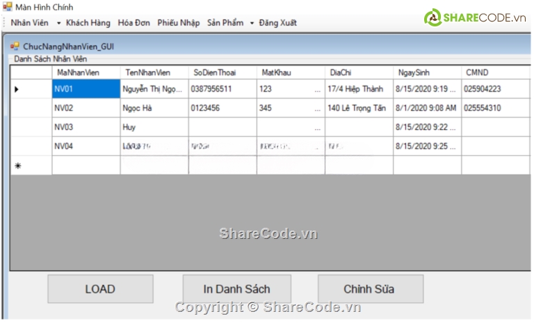 quản lý cửa hàng,giao diện quản lý,quản lý c#