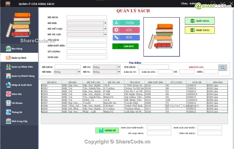 Code đồ án,Java Quản Lý Cửa Hàng,Code Quản Lý fanpage,Project Quản Lý Cửa Hàng,Bán Sách Java,Code Quản Lý Cửa Hàng Sách