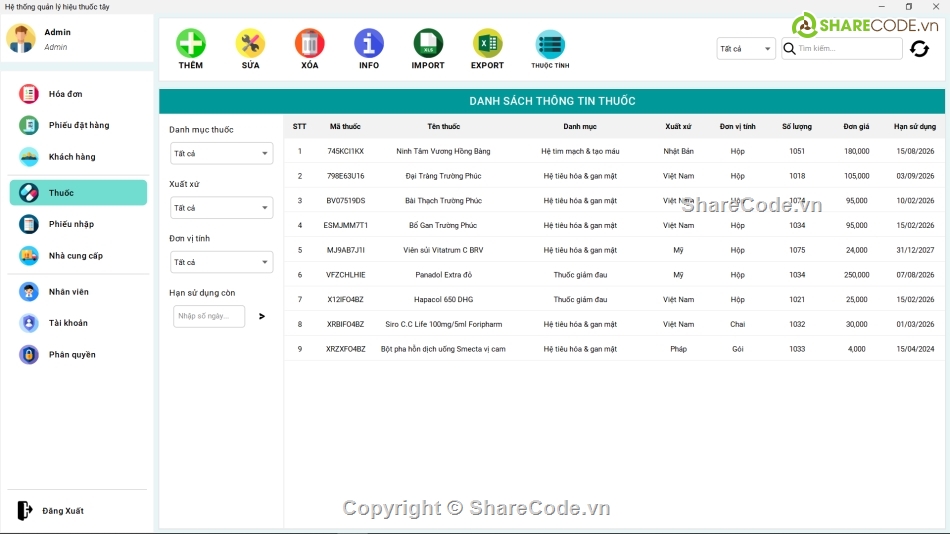 java,quản lý,quản lý java,thuốc,quản lý thuốc