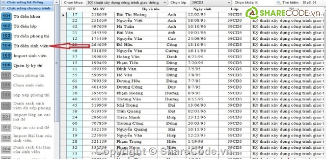 quản lý trông thi,quản lý chấm thi,quản lý chấm công,quản lý điểm