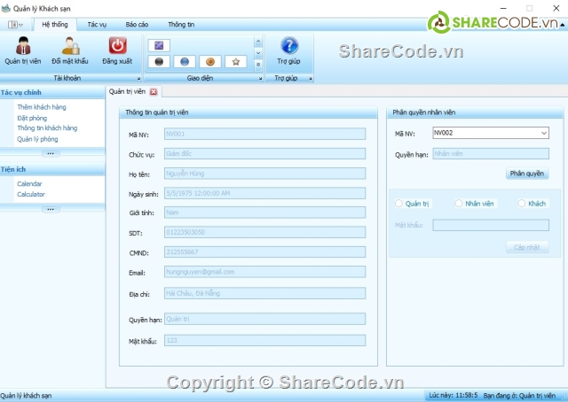 phần mềm quản lý,C#,quan ly khach san,quản lý khách sạn,đồ án quản lý khách sạn,đồ án tốt nghiệp