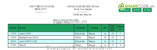 quản lý vật tư,website quản lý vật tư,quản lý kho,quản lý vật liệu xây dựng