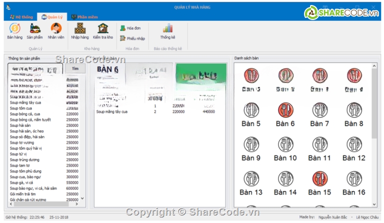 Quản lý nhà hàng,C#,nhà hàng
