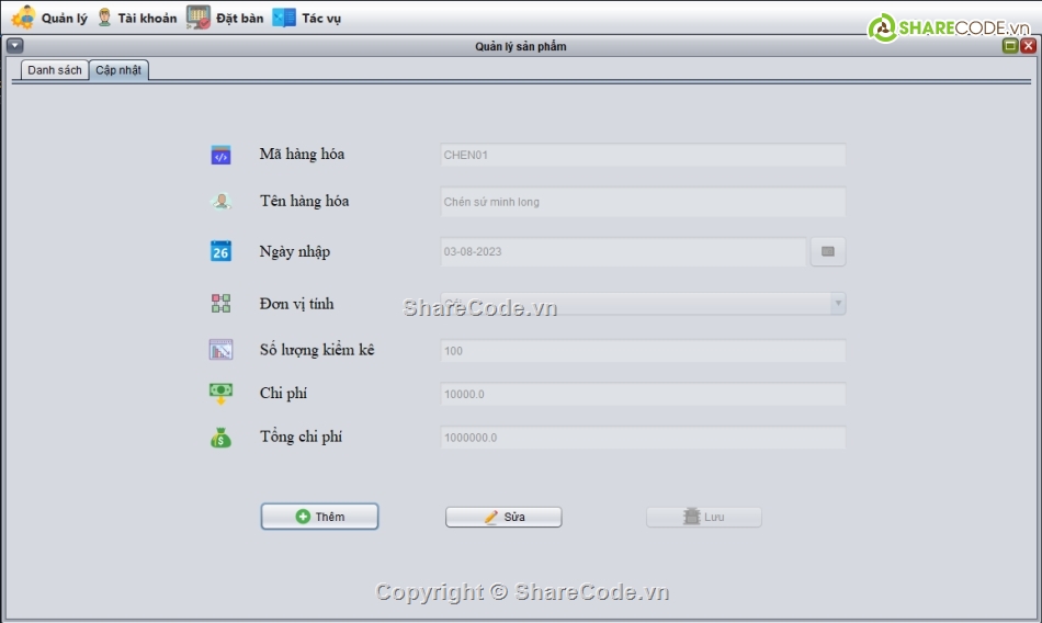 java,quản lý java,nhà hàng