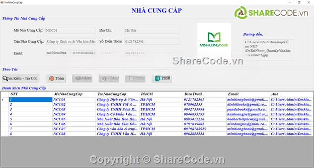 quản lý nhà sách,full báo cáo,quản lý c#