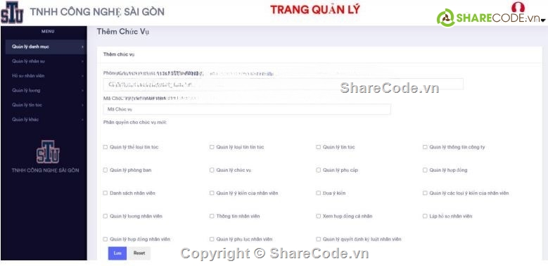 framework,quản lý nhân sự,Laravel,báo cáo
