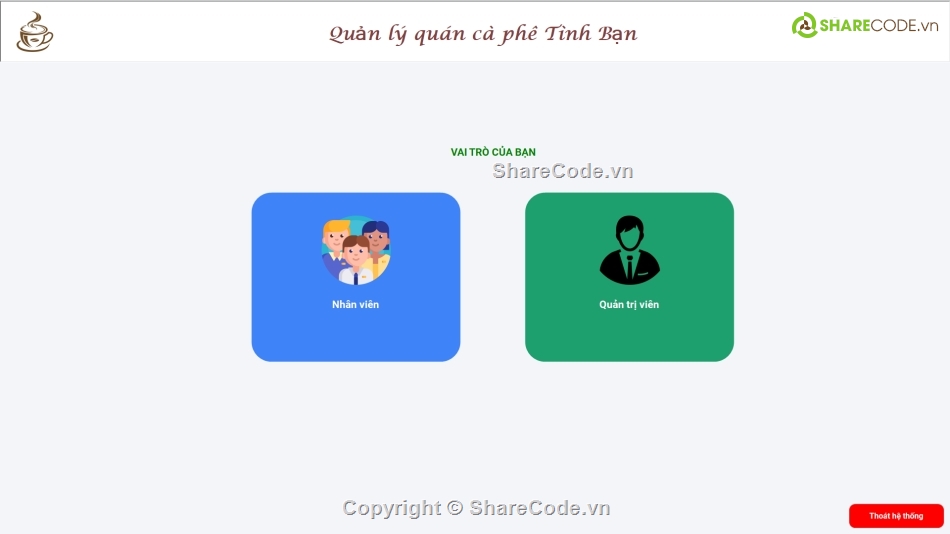 Quản lý quán cà phê,Application,.NET