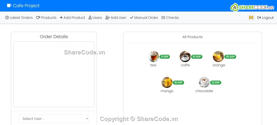 Quản lý quán cà phê,Application,.NET