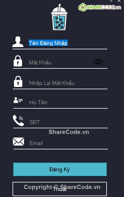 quán trà sữa,winfom c#,trà sữa