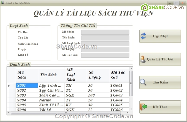 Quản lý sách,Quản lý thư viện,Quản lý tài liệu