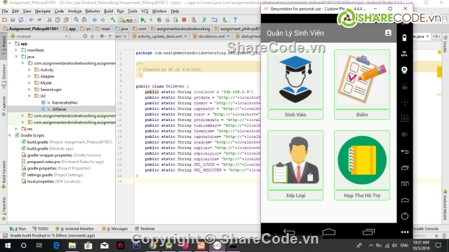 Android,source học android,php vs mysql,Quản Lý Sinh Viên,Quản Lý Sinh Viên Android