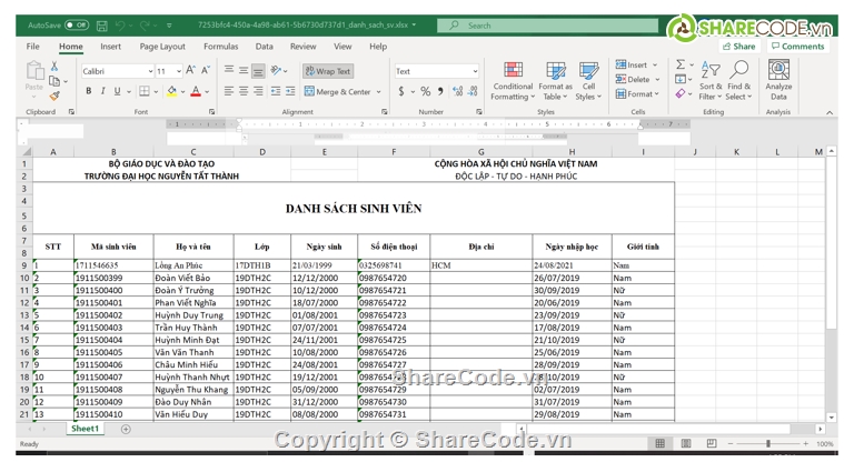 báo cáo,Quản lý sinh viên,Codehay