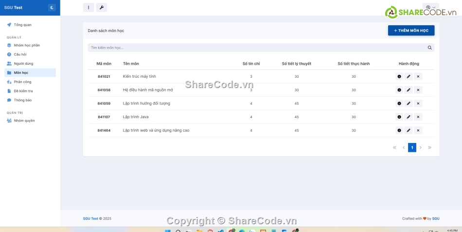 Quản lý sinh viên,trắc nghiệm php,thi php