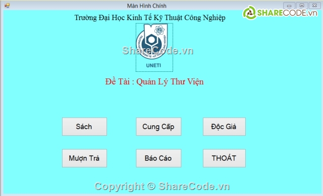 Quản lý thư viện,quản lý thư viện trường học,quản lý sinh viên đọc sách,Đồ án quản lý,phần mềm quản lý