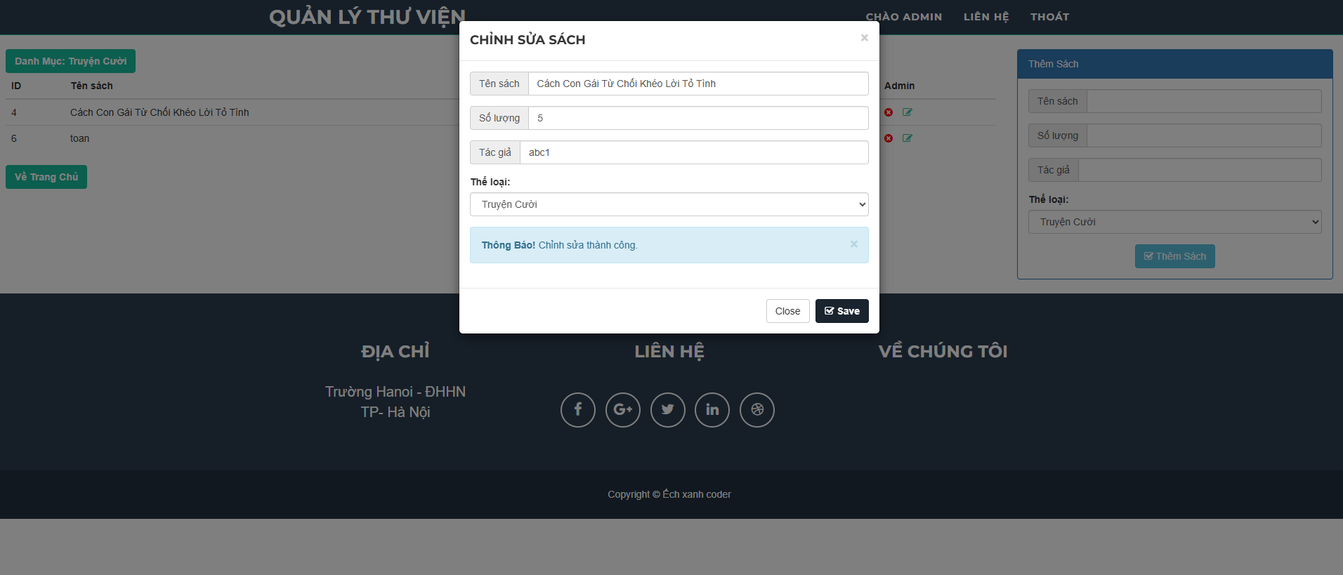 Quản lý thư viện,php,giao diện