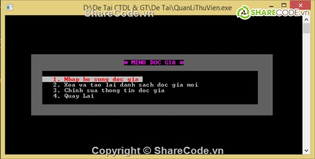 quản lý thư viện,quản lý sách thư viện,phần mềm quản lý thư viện c++,source code quản lý thư viện c++,code quản lý thư viện c++