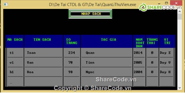 quản lý thư viện,quản lý sách thư viện,phần mềm quản lý thư viện c++,source code quản lý thư viện c++,code quản lý thư viện c++