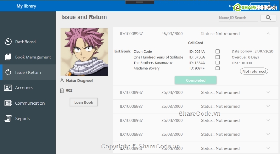 thư viện,quản lý thư viện,quản lý